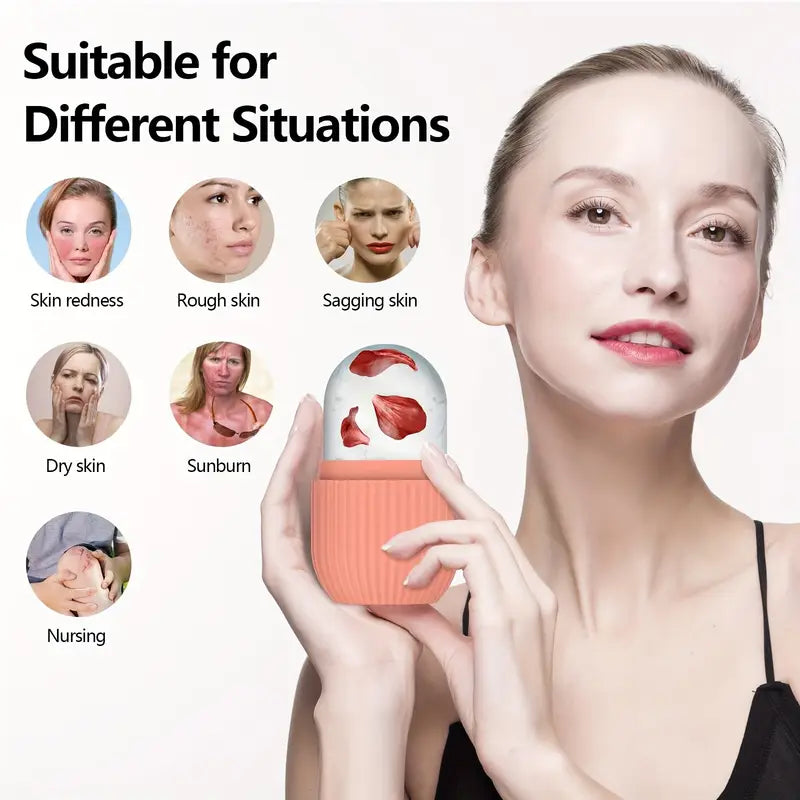 Molde Hielo Facial Silicona Ice Stick